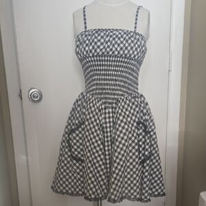 Betsey Johnson Black And White Vintage Gingham Dress